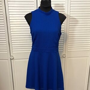 Emerald Sundae Royal Blue Sleeveless Mini Dress